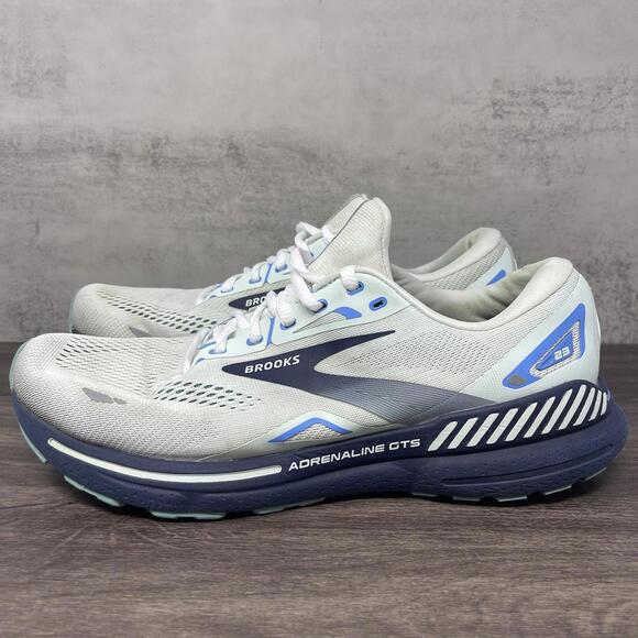 Brooks Adrenaline GTS 23 Running Shoes Womens Size 11.5 Wide D Blue Sneakers - Picture 1 of 11